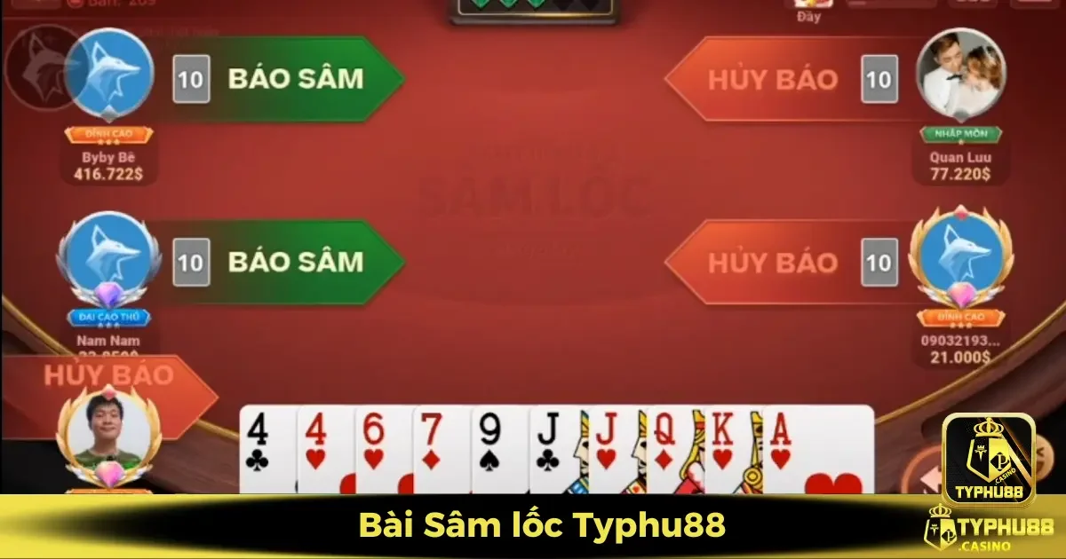 Bài Sâm Lốc Typhu88 – Nơi Hội Tụ Những Nước Đi Đỉnh Cao 2 Sâm Lốc Typhu88 Khác Biệt Ra Sao So Với Các Nền Tảng Khác?